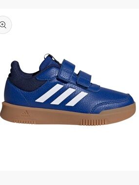 adidas Kids Royal Blue Velcro Sneakers with White Stripes